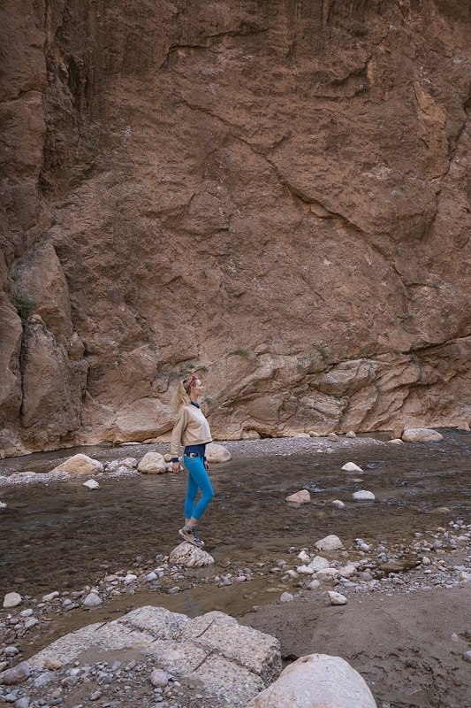 Woman, at Todra Gorges