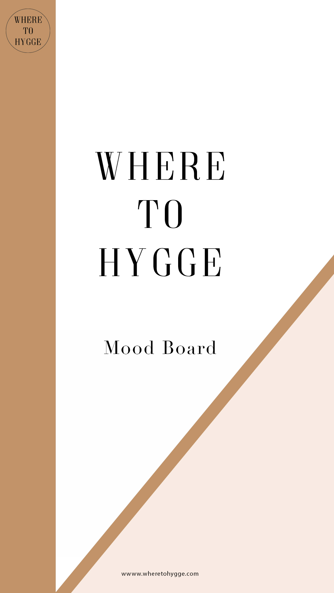 Where to hygge mood board and collage, part of the influencer media kit